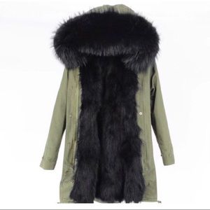 Fur parka